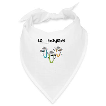 3 Karabiner - Bandana - Weiß - Vorne