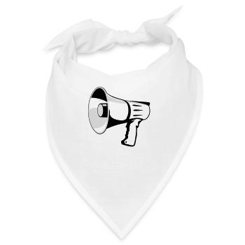 Megaphon - Bandana - Weiß - Vorne