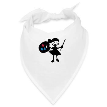 painter_girl - Bandana - Weiß - Vorne