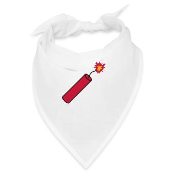 stange tnt dynamit explodieren explosion sprengsto - Bandana - Weiß - Vorne