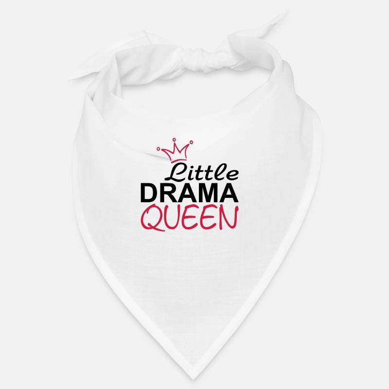 LITTLE DRAMA QUEEN mit Krone - Bandana - Weiß