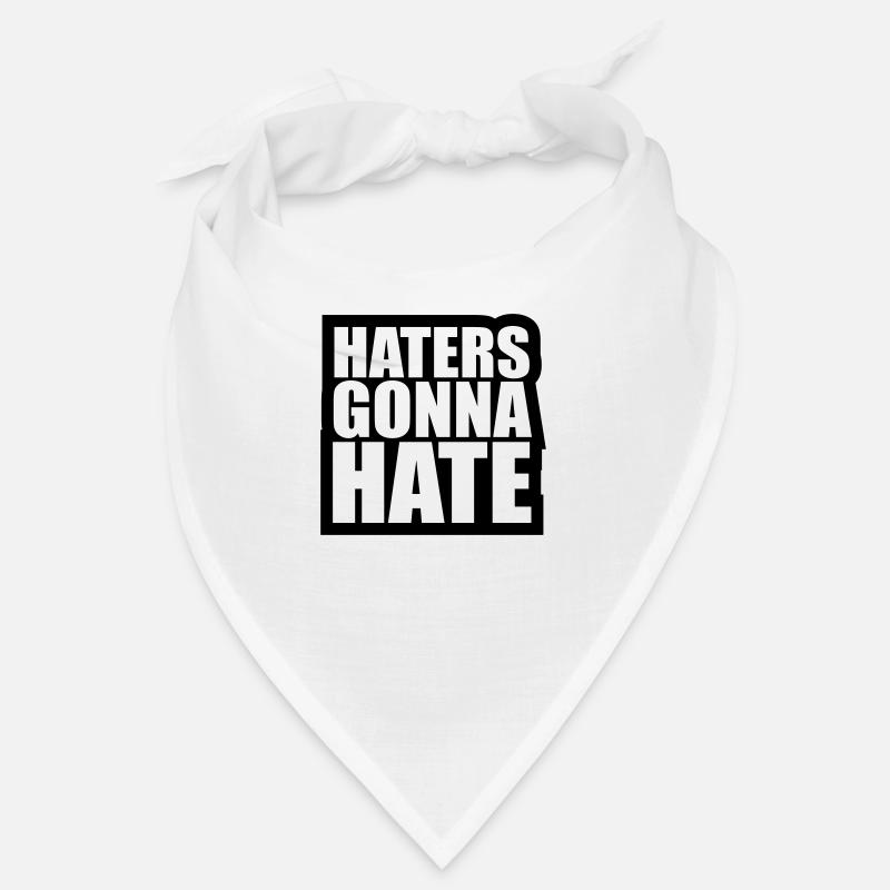 rahmen kontur cool haters gonna hate logo zeichen Bandana