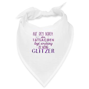 glitzer - Bandana - Weiß - Vorne