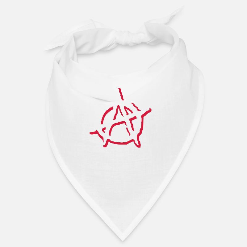 Anarchy A - Bandana - Weiß