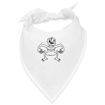 verrueckt daemon gnom klein horror halloween gesic - Bandana - Weiß - Vorne