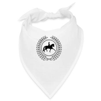 Dressur Elite Emblem - Bandana - Weiß - Vorne