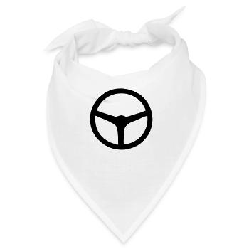 Lenkrad rad ruota rueda1 - Bandana - Weiß - Vorne