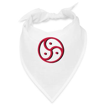 Triskelion - Triskele dual-color - Bandana - Weiß - Vorne