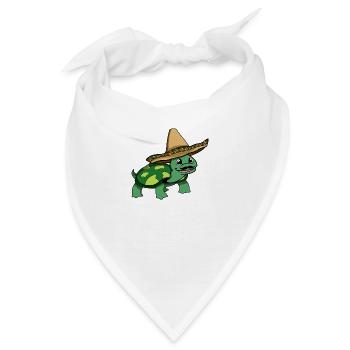 Schildkröte - Bandana - Weiß - Vorne