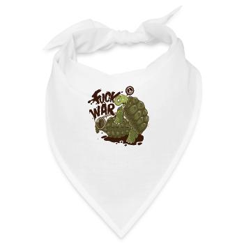 Humor Pizza Schildkröte - Bandana - Weiß - Vorne