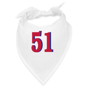 (51) - Bandana - Weiß - Vorne