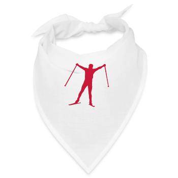 Nordische Kombination Ski-Sieger Sieger - Bandana - Weiß - Vorne