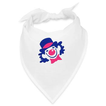 Ein Clown-Gesicht - Bandana - Weiß - Vorne