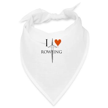 i love rowing - Bandana - Weiß - Vorne