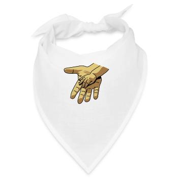 hand_in_hand - Bandana - Weiß - Vorne