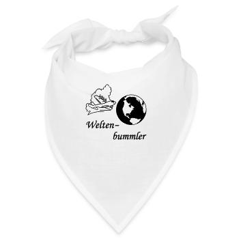Weltenbummler SVG - Bandana - Weiß - Vorne