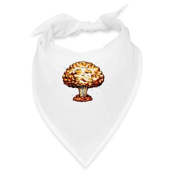 A Bomb - Atombombe - Bandana - Weiß - Vorne