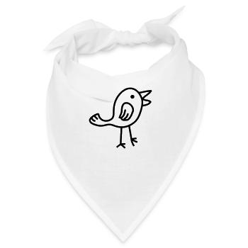 Bird - Bandana - Weiß - Vorne