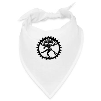 shiva zen india god of dance yoga zen - Bandana - Weiß - Vorne