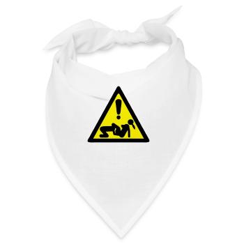 Sex Liebe Paar Gefahr Panel Position - Bandana - Weiß - Vorne