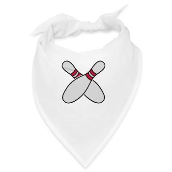 2 Bowling Pins - Bandana - Weiß - Vorne