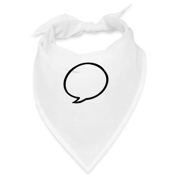 Sprechblase - Bandana - Weiß - Vorne