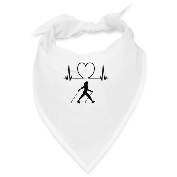 Nordic walking - Bandana - Weiß - Vorne