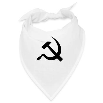 hammer_and_sickle - Bandana - Weiß - Vorne