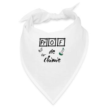 Je suis prof de chimie ballon - Bandana - Weiß - Vorne