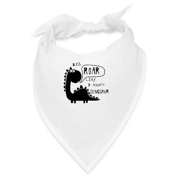 Big roar Dinosaurier - Bandana - Weiß - Vorne