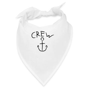Crew Anchor Comic Logo - Bandana - Weiß - Vorne