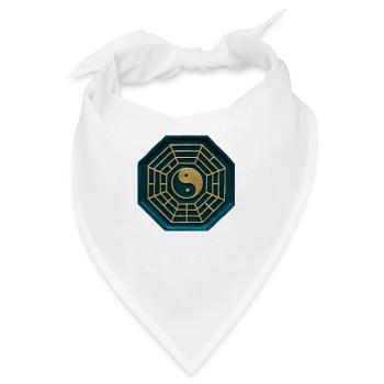 Yin Yang - Bandana - Weiß - Vorne