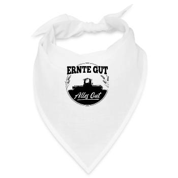 Mähdrescher – Ernte Gut Alles Gut - Bandana - Weiß - Vorne