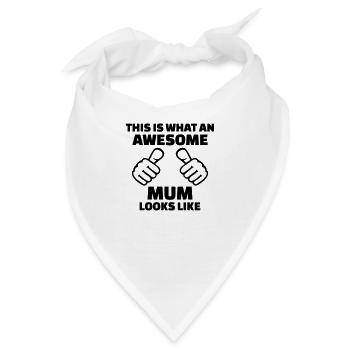 Mutter - Bandana - Weiß - Vorne