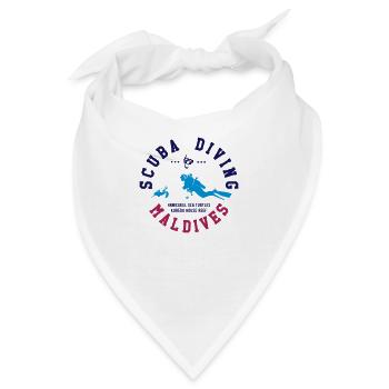 MALDIVES SCUBA DIVING - Bandana - Weiß - Vorne