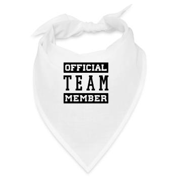 OFFICIAL TEAM MEMBER - Bandana - Weiß - Vorne