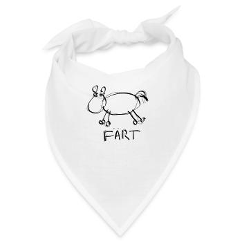 Färt, Pferd, T-Shirt, Geschenk - Bandana - Weiß - Vorne