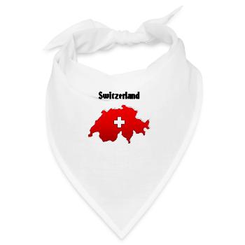 T-shirt Switzerland - Bandana - Weiß - Vorne