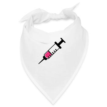 Spritze - Bandana - Weiß - Vorne