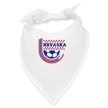 Kroatien (Fußball, Linien) - Bandana - Weiß - Vorne