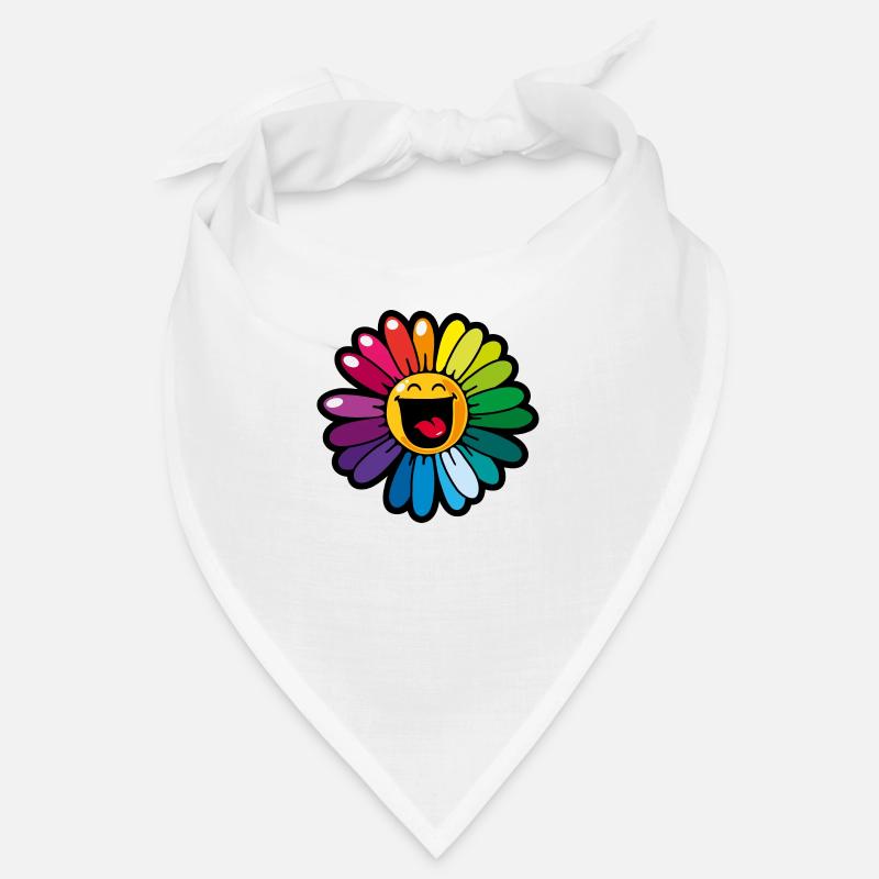 Smiley Colourful Daisy Bandana