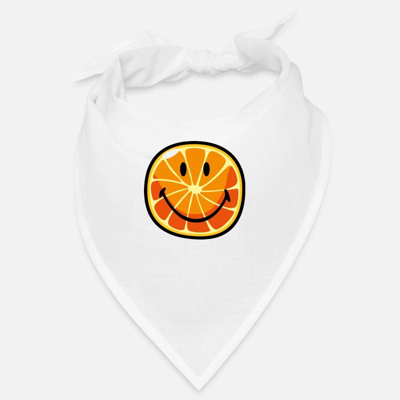 Smiley Pamplemousse - Bandana - blanc