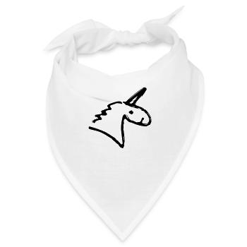 Einhorn - Bandana - Weiß - Vorne