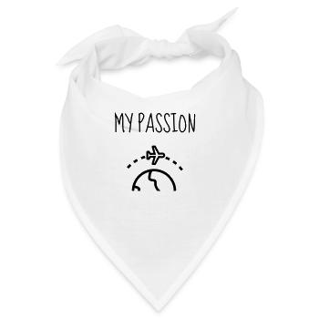 Reisen / Reisende / Urlaub / Tourismus - Bandana - Weiß - Vorne