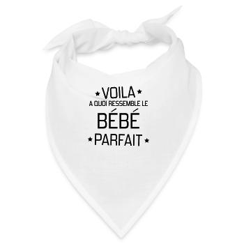 Baby / Geburt / Junge / Mädchen / Mama / Liebe - Bandana - Weiß - Vorne