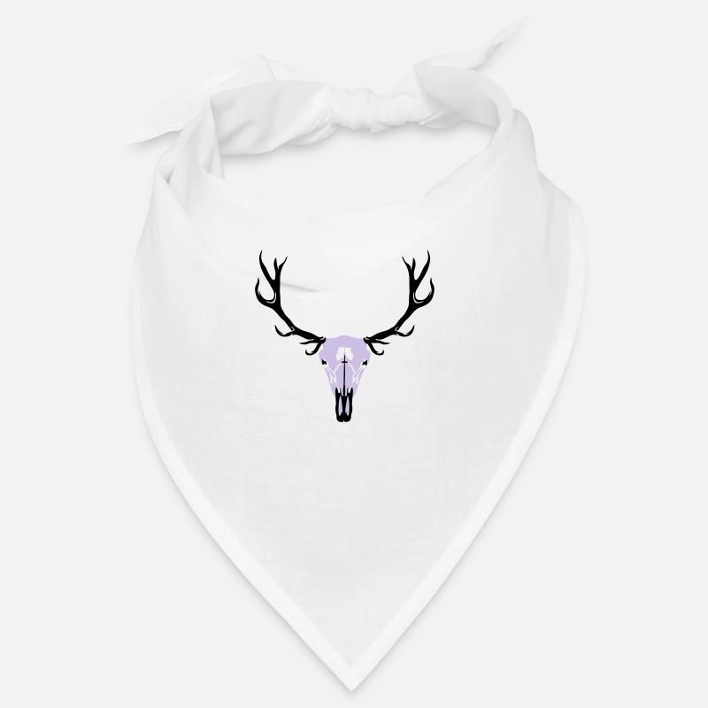 Hirschgeweih und Schädel Bandana