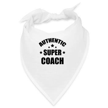 Coach / Coaching / Trainer / Sport - Bandana - Weiß - Vorne