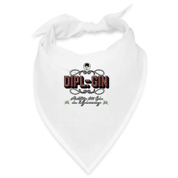 Gin-T-Shirt Dipl.-Gin - Bandana - Weiß - Vorne
