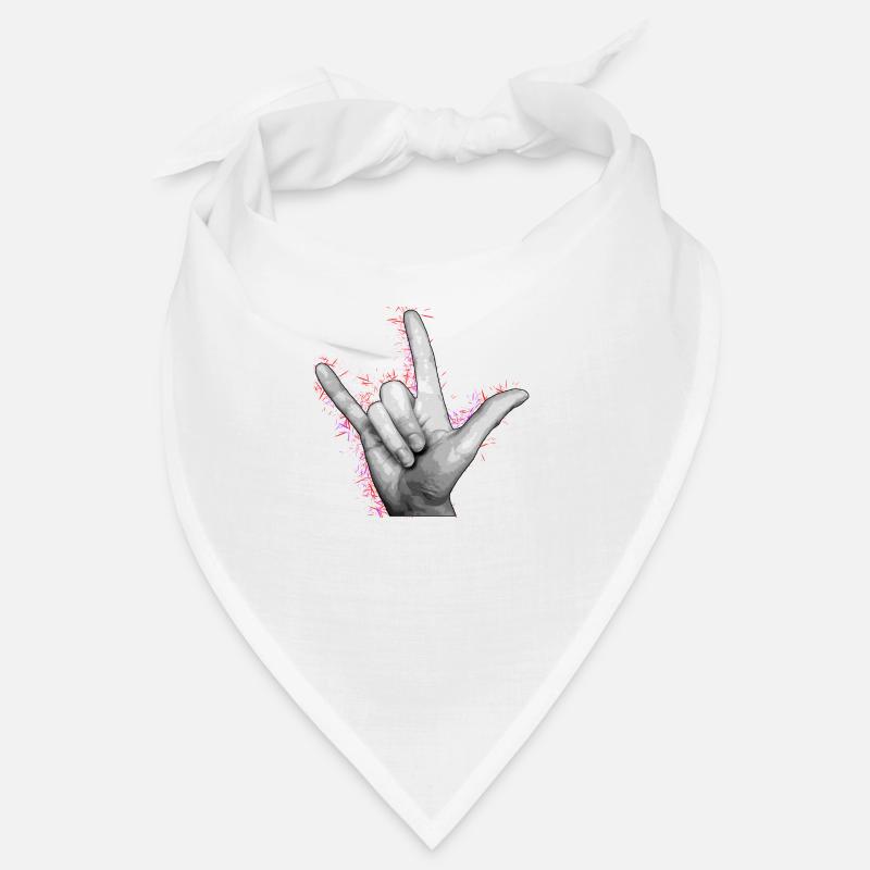 LIEBE DICH Rot Bandana