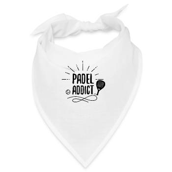 Padel Addict schwarz - Bandana - Weiß - Vorne
